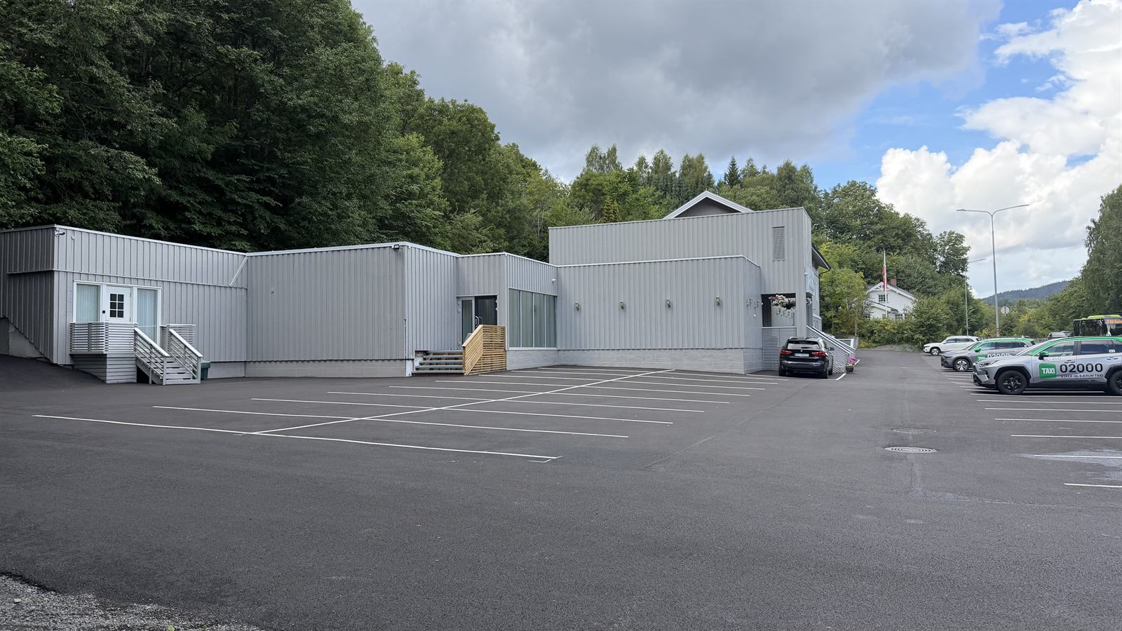 Parkeringsområdet ved Al-Noor Islamic Centre
